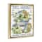 Stupell Industries Vintage Pumpkins & Hydgrangea Floater Framed Art